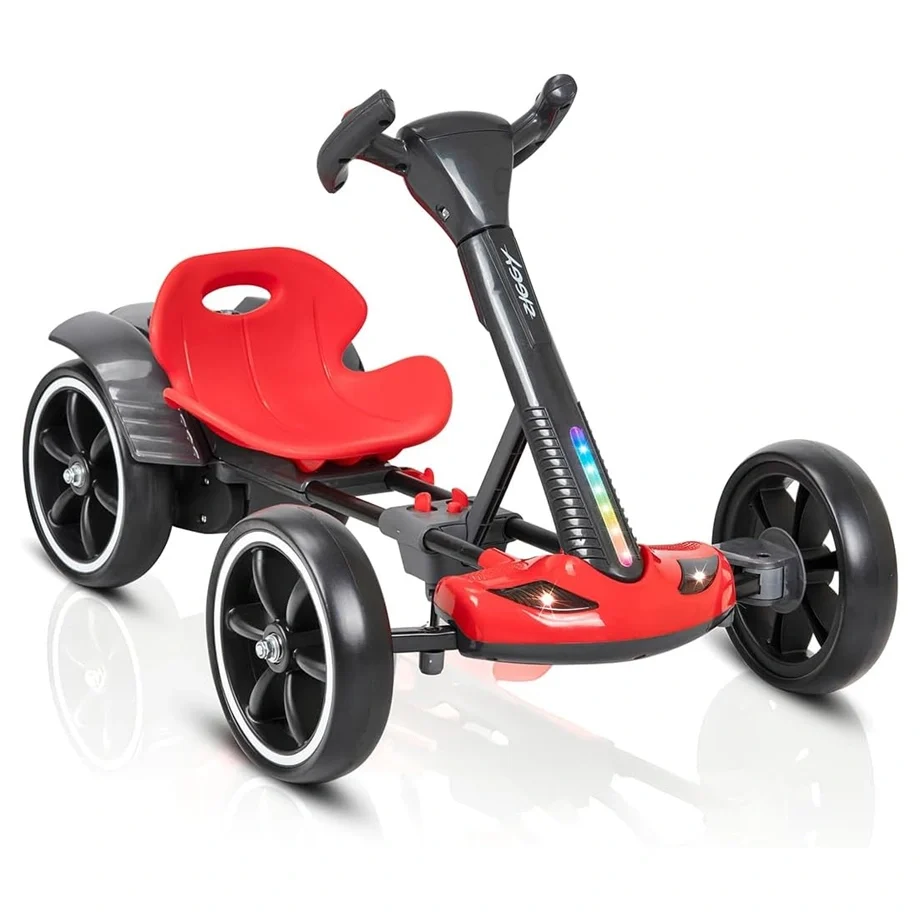 TOBBI KIDS FOLDABLE ELECTRIC GO KART 6V4.5AH - RED