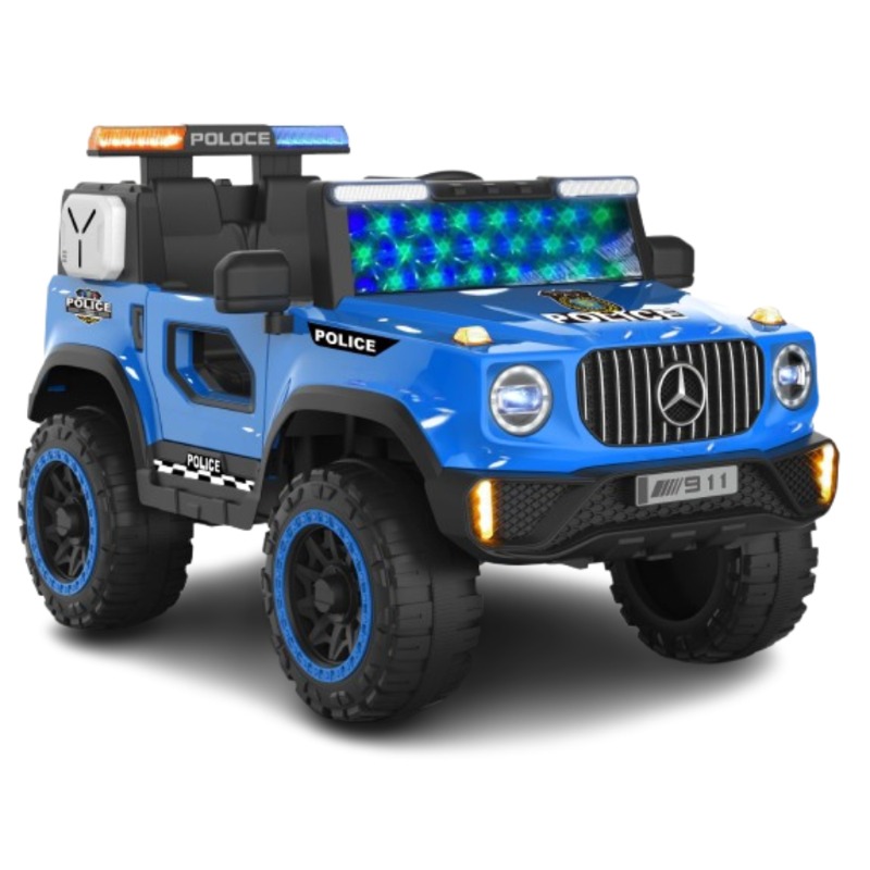 Kids Electric Police Jeep 4×4 – 12V Battery