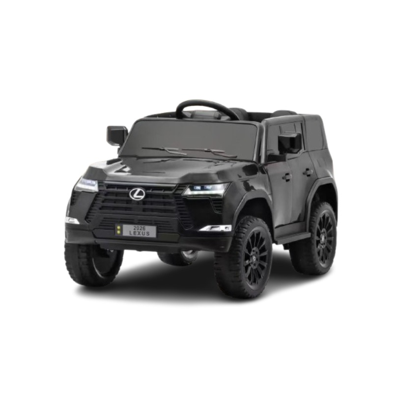 Tobbi Kids Lexus Style Battery Ride on Car 12v With Leather Seat - Black